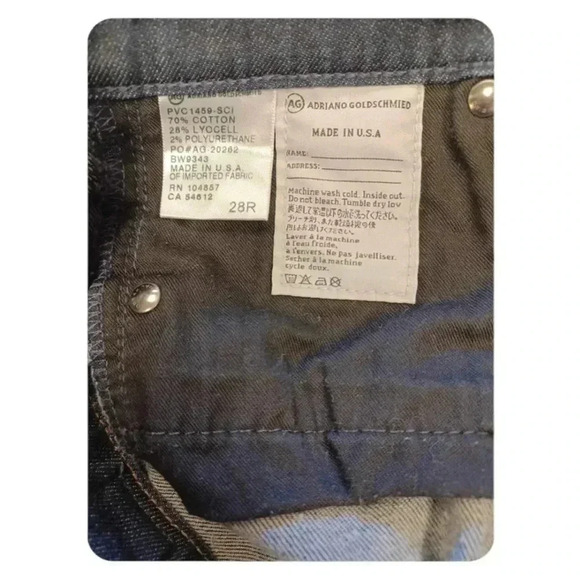 AG Adriano Goldschmied  The Stevie Roll Up Jeans Size 28R - Picture 14 of 14